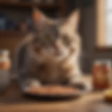 A veterinarian examining a cat, symbolizing expert recommendations on the importance of nutrition in cat health.