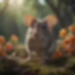 A variety of natural scents known to repel mice