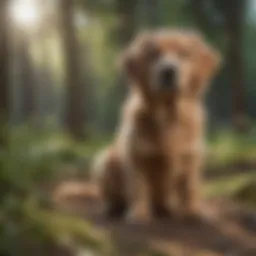 Calming treats for pets displayed in a natural setting