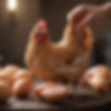 Safe handling practices for raw chicken