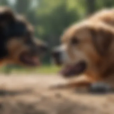 Understanding Aggression Triggers An infographic depicting common triggers of canine aggression