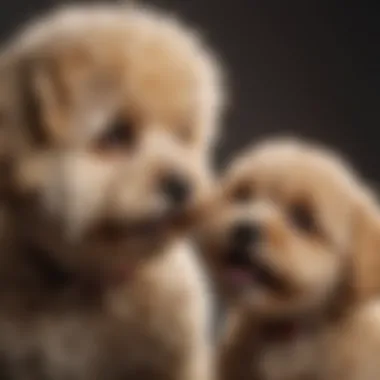 Owner gently redirecting Maltipoo's biting behavior