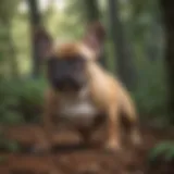 French Bulldog showing curiosity towards its environment