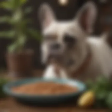 Nutritious Dog Food Healthy dog food bowl with fresh ingredients
