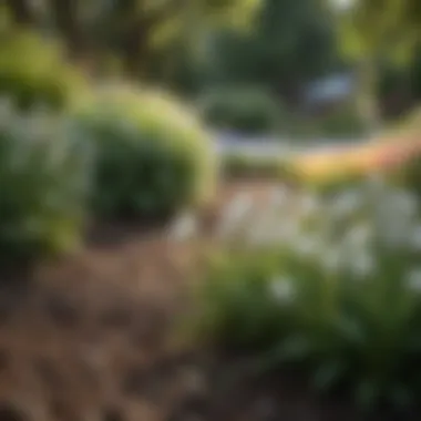 Vibrant summer bulbs in a lush garden setting