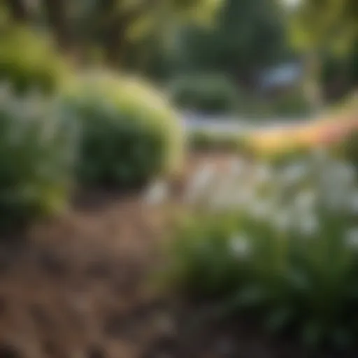 Vibrant summer bulbs in a lush garden setting
