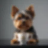 Teacup Yorkshire Terrier showcasing its elegant coat