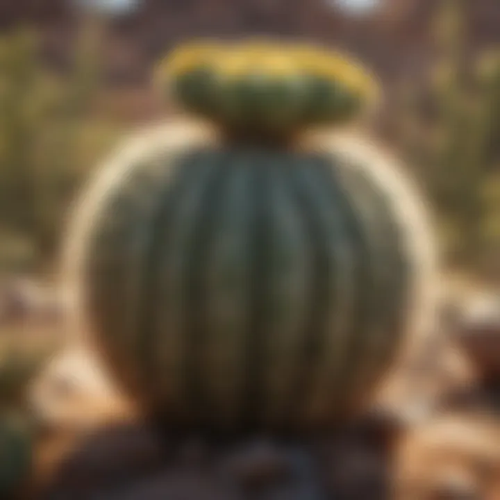 A conservation team working to protect cactus habitats