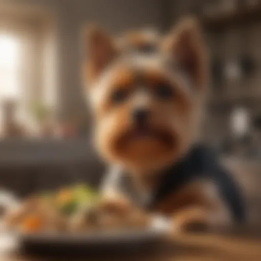 Delicious dog food specially formulated for small Yorkies
