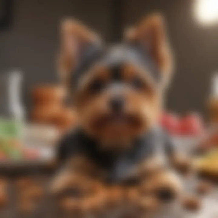 Ingredients showcasing quality nutrition for small Yorkies