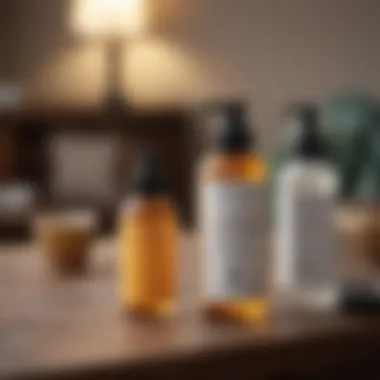 Assorted flea treatment products on a table