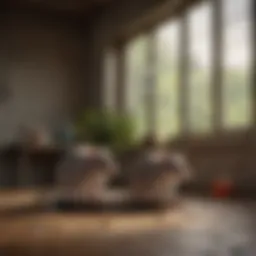 A variety of humane rat traps displayed in a home setting