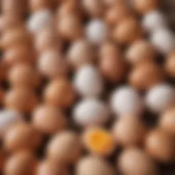 Nutritious eggs arranged artistically for canine consumption