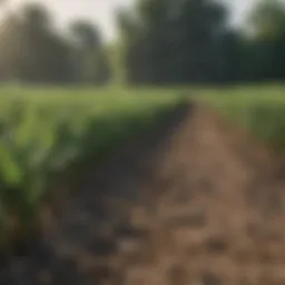 Lush cornfield ready for planting