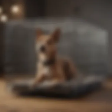 An image illustrating the safety features of a wire dog crate.