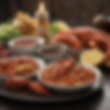 Enhancing Flavor: Dipping Sauces and Accompaniments Various dipping sauces and sides to complement crawfish
