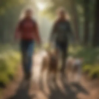 Understanding the Benefits of Dual Dog Walking An infographic illustrating the benefits of dual dog walking.