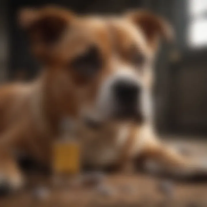 An infographic detailing the ingredients commonly found in dog perfumes.