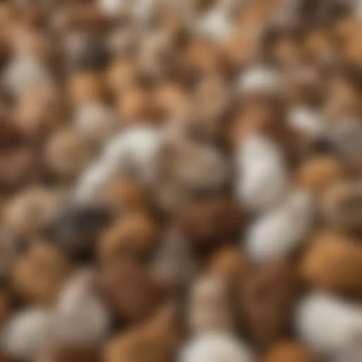 A colorful array of Holland Lops of different colors and patterns, showcasing the breed's diversity.