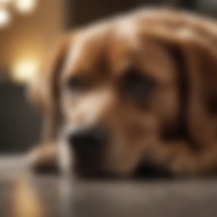 A dog with a worried expression, symbolizing anxiety issues often faced by pets.