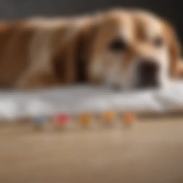A chart comparing natural sleep patterns in dogs before and after melatonin use.
