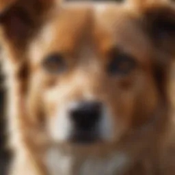 Close-up of a dog's shiny coat