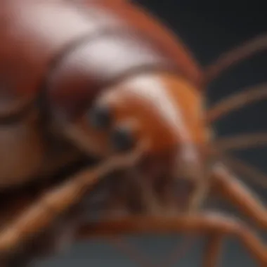 Anatomy of the Cockroach Detailed illustration of cockroach anatomy highlighting vital organs and structures