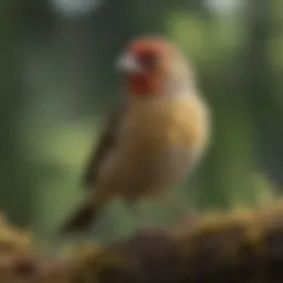 A vibrant array of finch species in their natural habitats, showcasing their diversity.