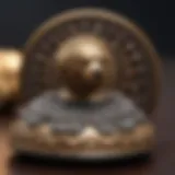 Close-up of a decorative dog collar bell with intricate design