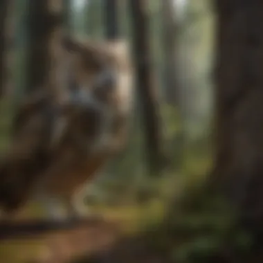 An owl in its natural habitat, emphasizing the importance of ecosystem preservation.