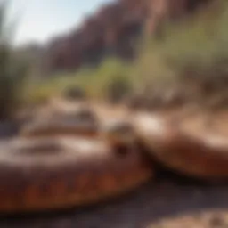 A vibrant Sonoran Desert landscape showcasing the natural habitat of various snake species.