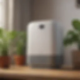 Diagram of anti-allergy air purifier technology