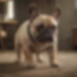 French Bulldog exhibiting dragging behavior