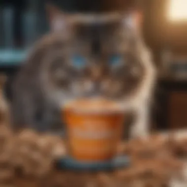 Symptoms of Cat Food Allergies Cat exhibiting signs of allergy with irritated skin and fur.