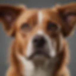 A close-up of a dog with a shiny coat, symbolizing health and vitality.