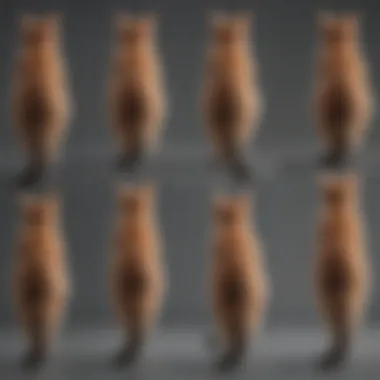 An infographic illustrating the different tail positions and their meanings in cats.