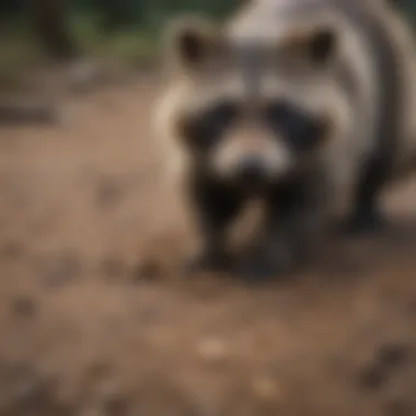 Comparison of raccoon tracks with other animal footprints
