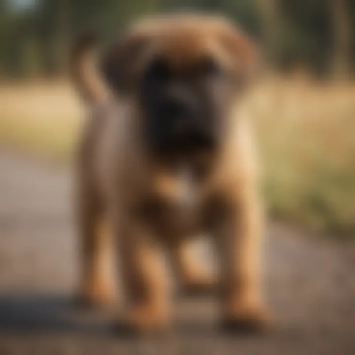 Training session with Bull Mastiff