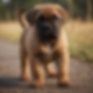 Training a Bull Mastiff Puppy Training session with Bull Mastiff