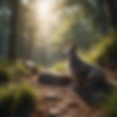 Serene Afterlife for Pets A peaceful landscape representing the afterlife of pets.
