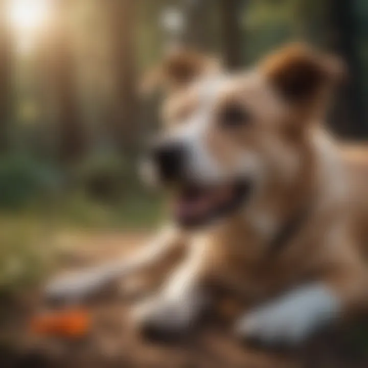Different chew toys designed for dogs to alleviate stress