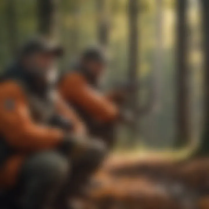 Group of individuals participating in a hunting safety course