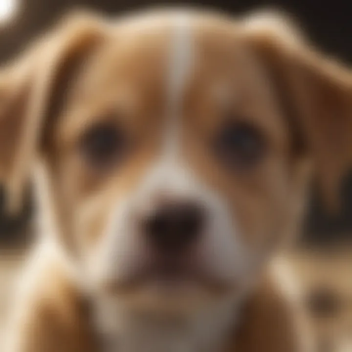 Close-up of Lasa Opsi puppy's face