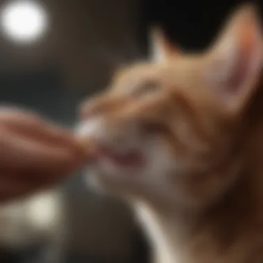 The Meaning of Love Bites A cat gently nipping at a person's hand