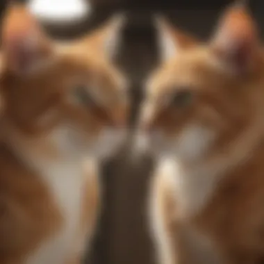 Social Bonds Among Cats Two cats grooming each other