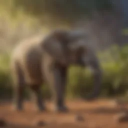 Peanuts the Elephant in a serene habitat