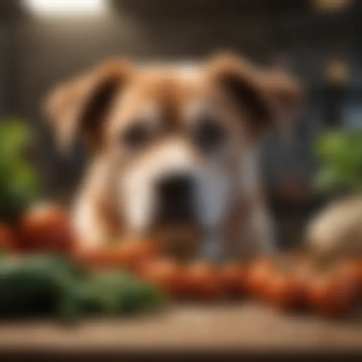 Preventive measures for dog safety around vegetables