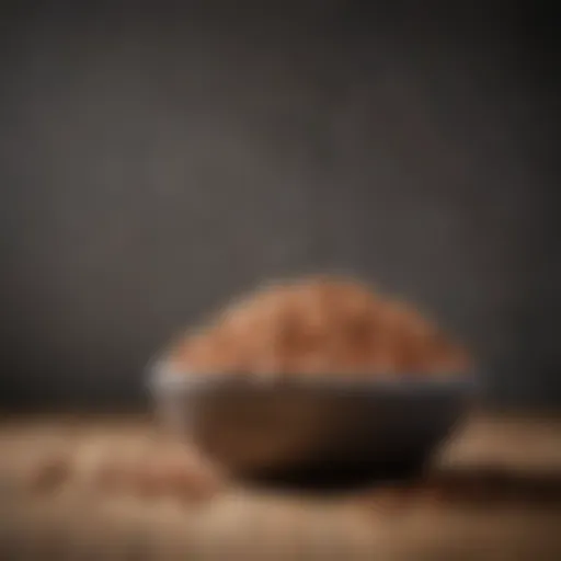A bowl filled with various high protein dog food options