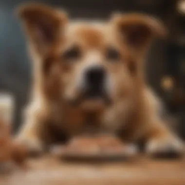 Infographic illustrating benefits of high protein diets for dogs