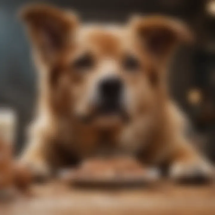 Infographic illustrating benefits of high protein diets for dogs